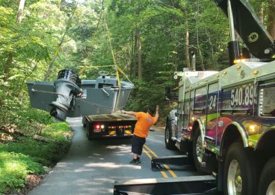 Boat recovery services by Sullivan's Towing & Recovery
